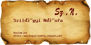 Szilágyi Násfa névjegykártya